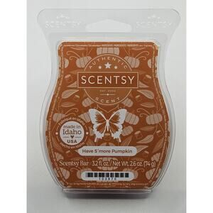 Scentsy Have S’more Pumpkin Wax Bar 3.2 oz Fall Scent Pumpkin Marshmallow